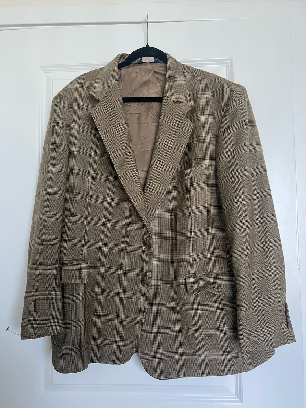 Nordstrom Men's Brown Glen Plaid Blazer - Classic Tailored Jacket